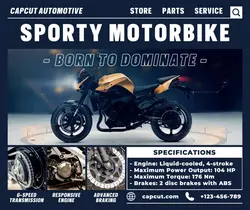 Other Sporty Motorbike Product Display FB Post