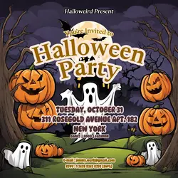 Halloween Poster Style Invitation Instagram Post
