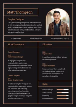 Business Graphic Designer Resume