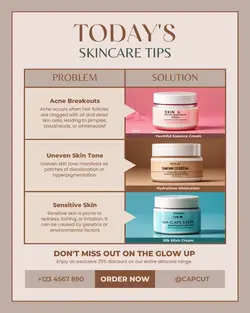 Minimalist Skincare Tips for Social Media Post