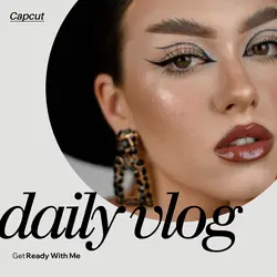 GRWM Daily Vlog Youtube Thumbnail 1:1