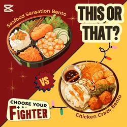 Food Japanese Bento This or That Instagram Post