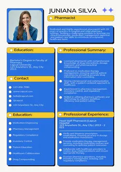 Business Resume Pharmacist