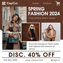 Spring Fashion 2024 Promotion Instagram Post
