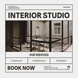 Minimalist Furniture Studio Instagram Post
