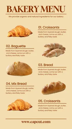 Food Bakery Menu Display Instagram Story