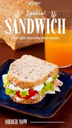 Food & Beverage Special Sandwich Instagram Story