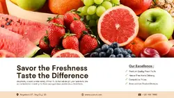 Food and Beverage Fresh Fruits Product Display Twitter Post