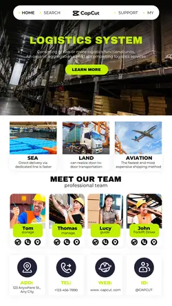 Internet logistics system Product display Business