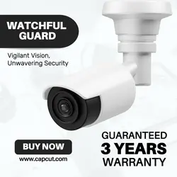 E-commerce Electronics CCTV Product Display Black and White