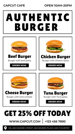 Food Menu promotion