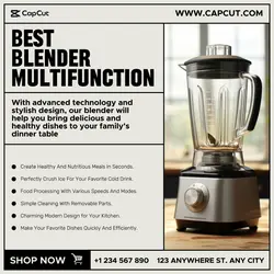 Blender Product Display Instagram Post