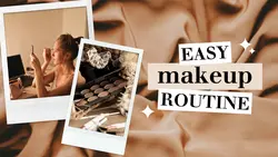 Makeup Routine YouTube Thumbnail - Vlog