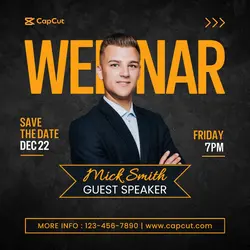 Minimalist Webinar Fleyer Instagram Post