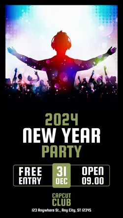 New Year Party Instagram Story