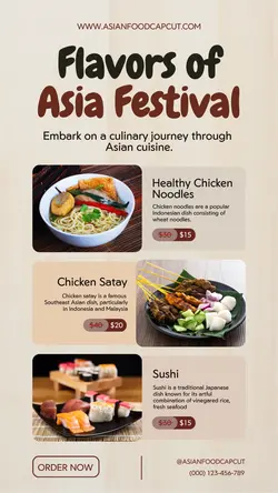 Asian Food Promotion Instagram Story