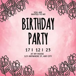 BIRTHDAY PARTY INVITATIONS
