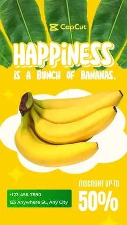 Food and Beverage - Banana Store Instagram Story Template