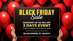 Black Friday Event Sale for Social Media Cover