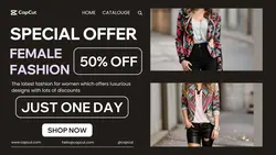 Special Offer Female Fashion Sale Promo Twitte
