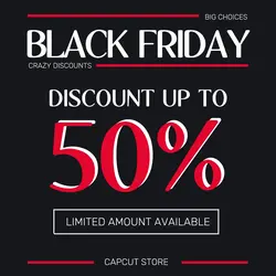 BLACK FRIDAY CRAZY DISCOUNTS PROMOTION INSTAGRAM P