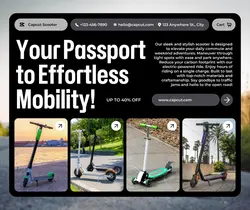 Electronics Scooter Promotion Facebook Post
