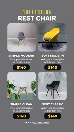 Rest Chair Product Display Instagram Story