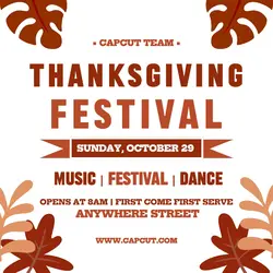 THANKSGIVING FESTIVAL Template