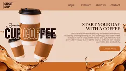 COFFEE SHOP WEB UI DESIGN FOOD AND BEVERAGE
