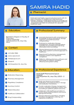 Business Resume Pharmacist