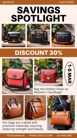 Most Popular Bag Sale Template