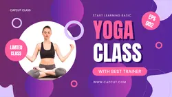 Purple Gradient Basic Yoga Class Youtube Thumbnail