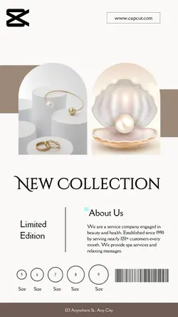 Fashion Jewellery instagram post brown minimalist