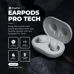 Earpods Pro Tech Product Callout IG Template