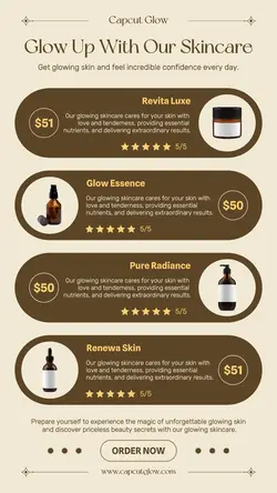 Glowing Skincare Product Display Instagram Story