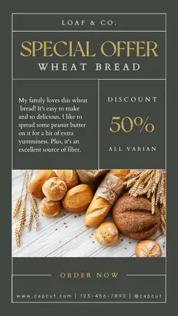 Food Bakery Promotion Instagram Story