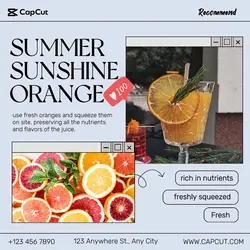 Beverage&orange juice Minimalist