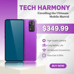 E-commerce Electronics Mobile Phone Product Callout Purple