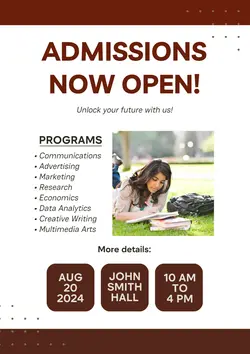 Education - Admission is open - Enrollment