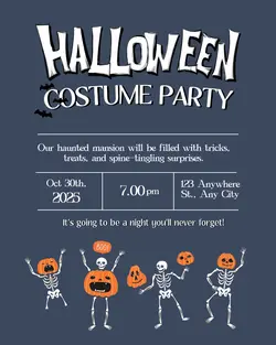 Halloween Costume Party Instagram Post Potrait