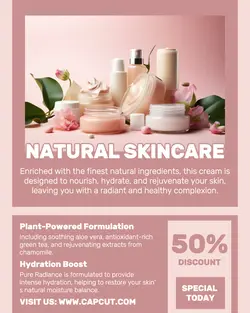 Beauty Natural Skincare Display