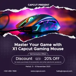 Mouse Gaming Electronic Instagram Post