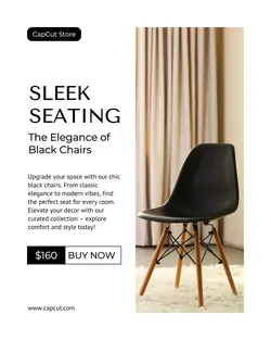 Furniture Black Ad IG Template