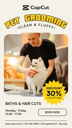 Pet Grooming Promotion Instagram Story
