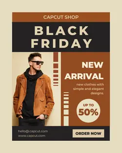 Black Friday Fashion Promotion for Instagram Post