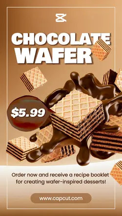 Food Snack Chocolate Wafer Promotion Instagram Story