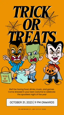 Trick or Treat Tiktok Post