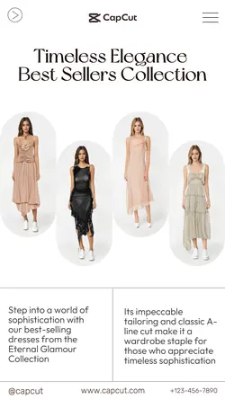 Fashion Dress Display Products Instagram Story