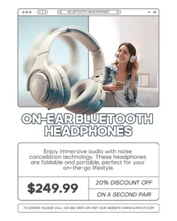 Electronic Headphones Promotion Instagram Portrait