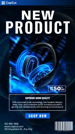 Headset for gaming instagram story